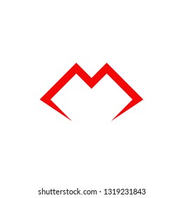M letter logo design vector template