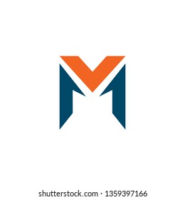 M letter logo design vector template