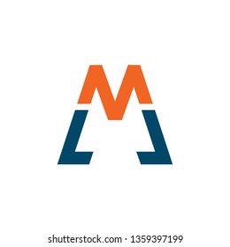 M letter logo design vector template