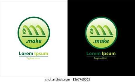 M Letter Logo Design Vector