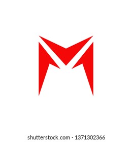 M letter logo design vector template