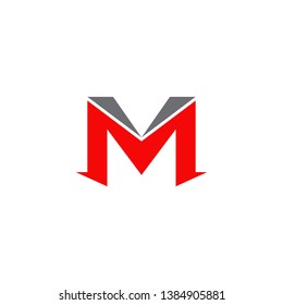 M letter logo design vector template