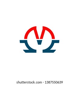 M letter logo design vector template