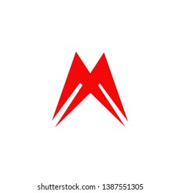 M letter logo design vector template
