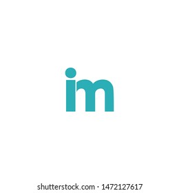 I M letter logo design vector