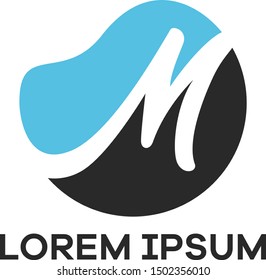 M letter logo design. Letter m vector illustration.