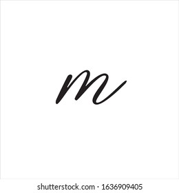 m letter logo design with vector