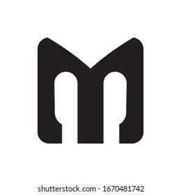 M letter logo design vector