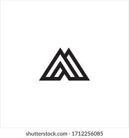 M letter logo design vector.