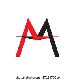 M letter logo design vector
