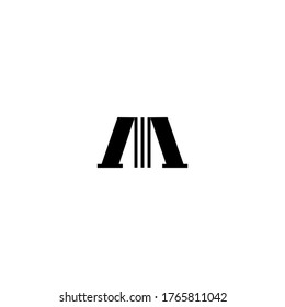 Plantilla de vector de diseño de logotipo de letra M