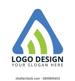 A M Letter Logo Design Vector