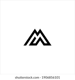 M Brief Logo Design Vektor.