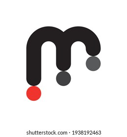 M letter logo design vector