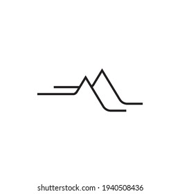 M-Buchstaben-Logo-Design-Vektorgrafik