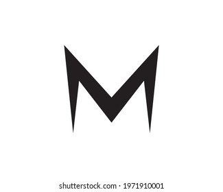 M letter logo design - vector illustration