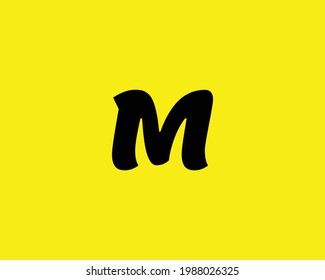 plantilla de vector de diseño de logotipo de letra M