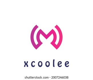 M-Logo-Design, Vektorgrafik-Vorlage
