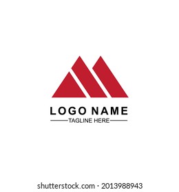 M letter logo design vector template