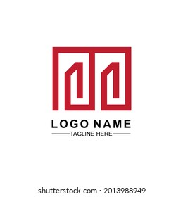 M letter logo design vector template