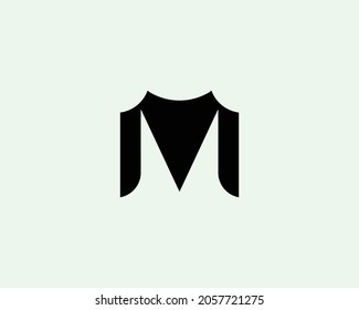 plantilla de vector de diseño de logotipo de letra M