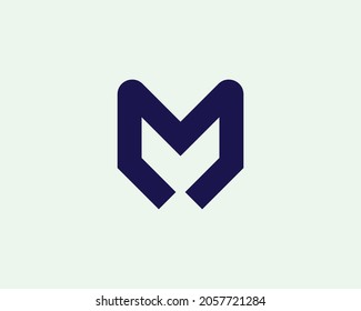 M letter logo design vector template