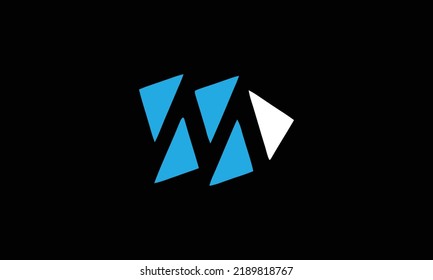 M letter logo design vector illustration
