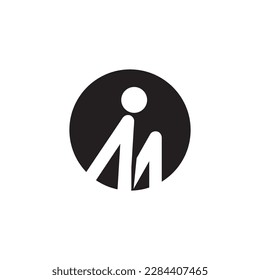 Plantilla de vector de diseño de logotipo de letra M