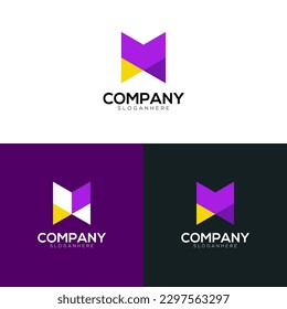 Diseño de logotipo de letra M, logotipo m, plantilla de vector de diseño de logotipo de letra m 