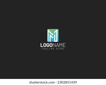 M letter logo design vector illustration