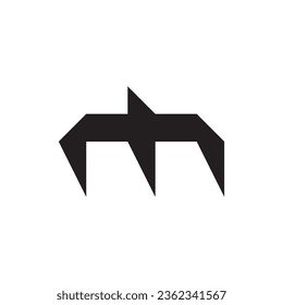 vector de diseño de logotipo de letra M