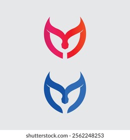 M letter logo design vector identity icon sign 