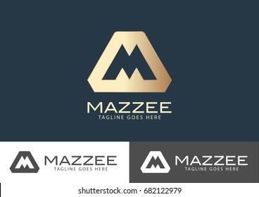 M Letter Logo Design Vector Template 