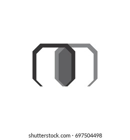 M letter logo design vector