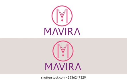 M letter logo designed for any jewelry brand 