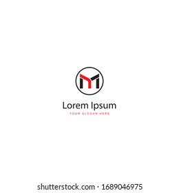 M letter logo design.fully editable