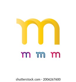 M Letra Logo M tipo de letra Plantilla de diseño de ilustración vectorial para identidad empresarial