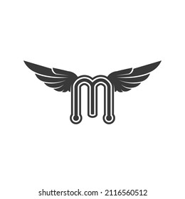 M Letra logotipo y tipo de letra Modelo de diseño de ilustración vectorial para empresas e identidad