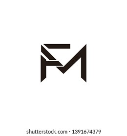 m letter logo font vector initial