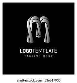 M Letter logo, Golden Monogram design elements, line art logo. Beautiful Boutique Logo Designs, Business sign, Restaurant, Royalty, Cafe, Hotel, Heraldic, Jewelry, Fashion, Wine. Vector illustration

