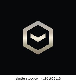 M-Logo auf Hexagon-Form
