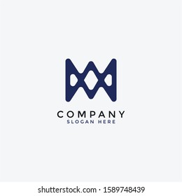 M letter Logo. M Icon Design with Style. illustration of m letter logo.