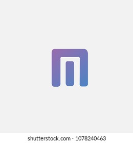 M letter logo . M icon flat design