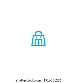 m letter logo icon, innovative combination logo concept