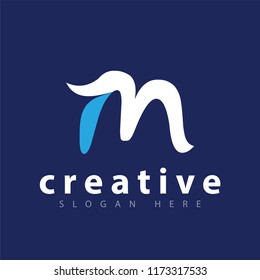 M letter logo icon vector template