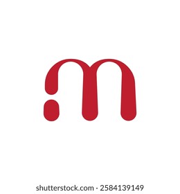 M letter logo icon vector flat design template