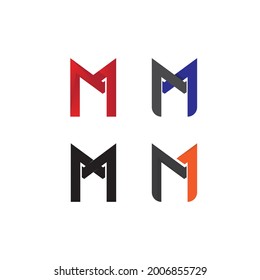 M Letter Logo-Identität und Vorlage, Vektorgrafik-Logo-Design für Unternehmen 