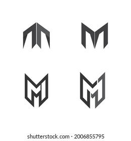 M Letter Logo-Identität und Vorlage, Vektorgrafik-Logo-Design für Unternehmen 