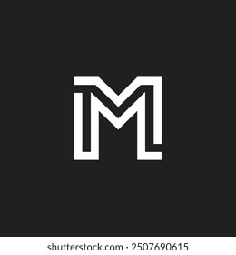 M letter logo, M initial logo