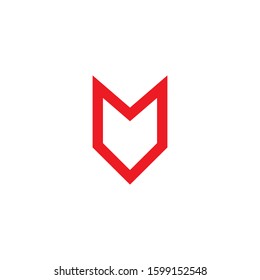 M letter logo initial idea design inspiration vector illustration template